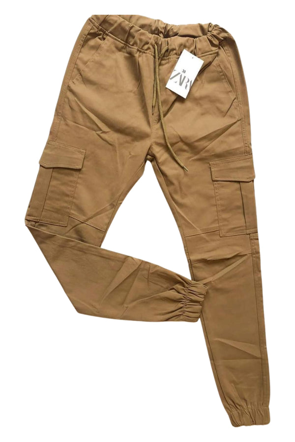 Beige Six Pocket Cargo Trouser – Comfortable Everyday Wear