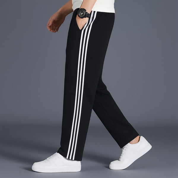 Black Three Stripe Side Trouser