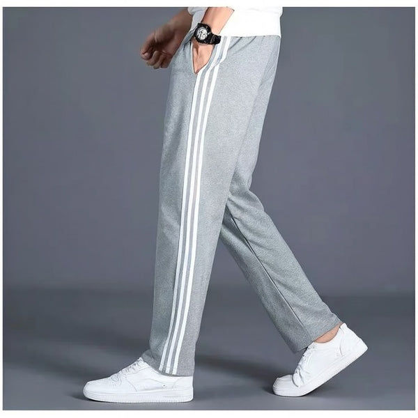 Light Grey Three Stripe Side Trouser
